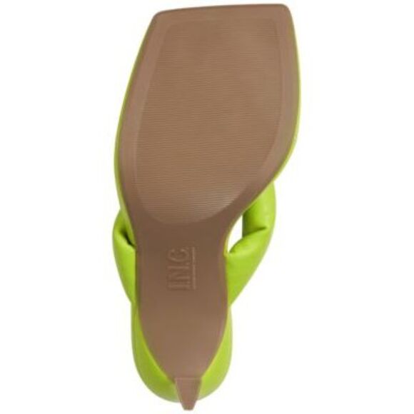 INC Womens Yellow Puffed Straps Sagee Toe Stiletto Slip On Thong Sandals 6 M - Picture 4 of 4